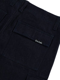 CARGO DENIM PANTS RAW INDIGO