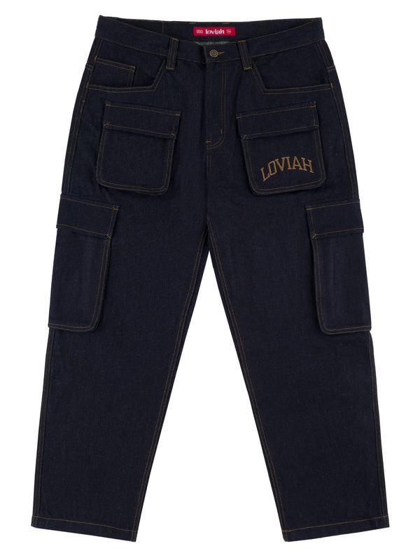 ULTIMATE CARGO PANTS RAW INDIGO