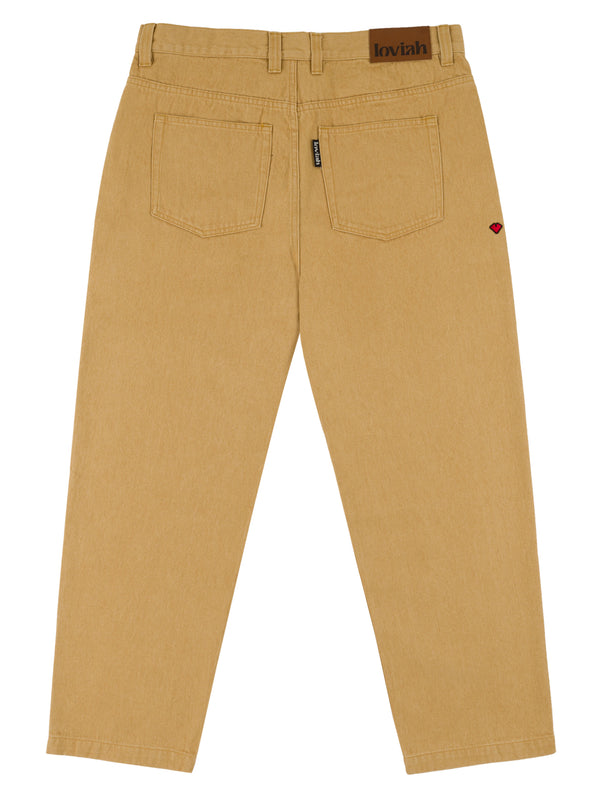 5 POCKET DENIM PANTS BEIGE