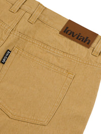 5 POCKET DENIM PANTS BEIGE