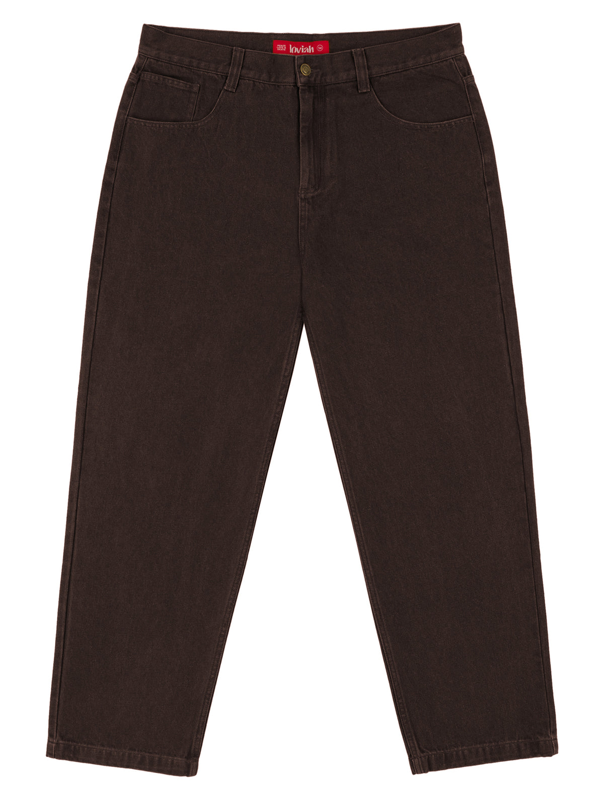 5 POCKET DENIM PANTS BROWN