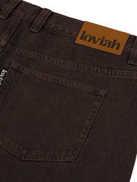 5 POCKET DENIM PANTS BROWN