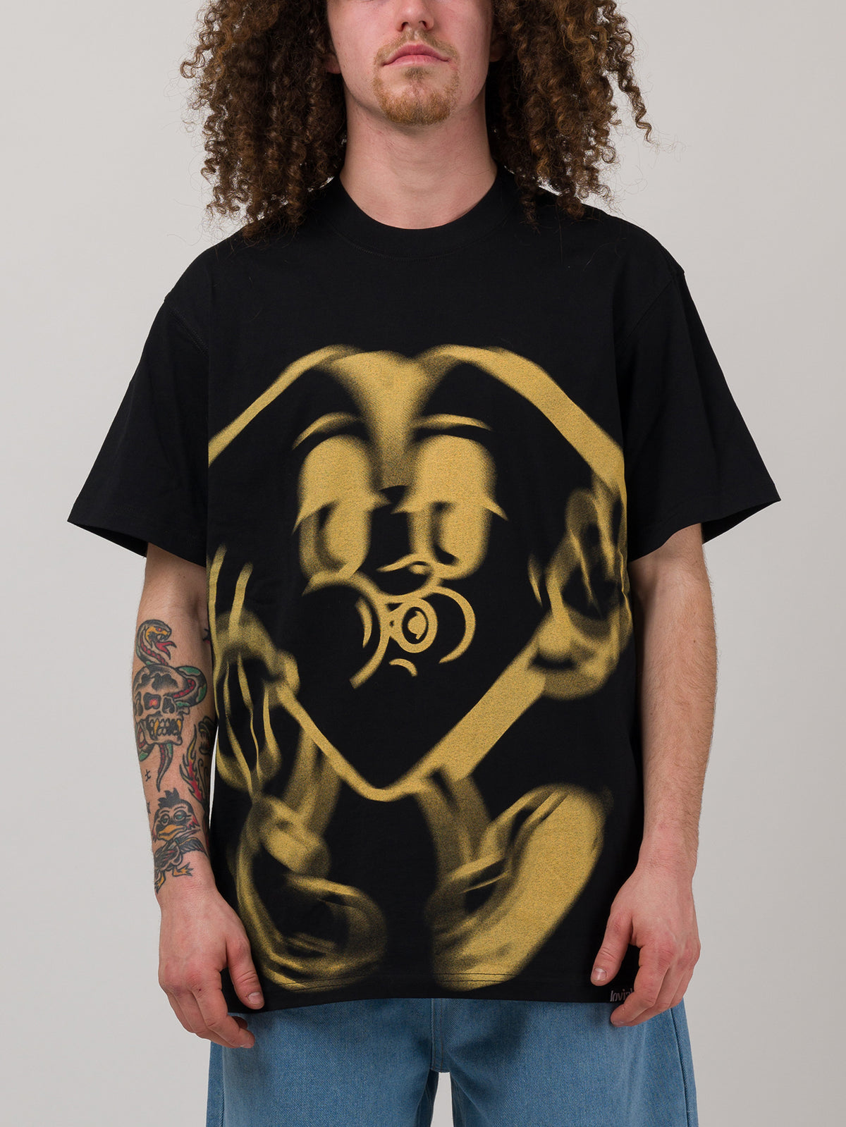 Loviah Blur T-Shirt Black Yellow