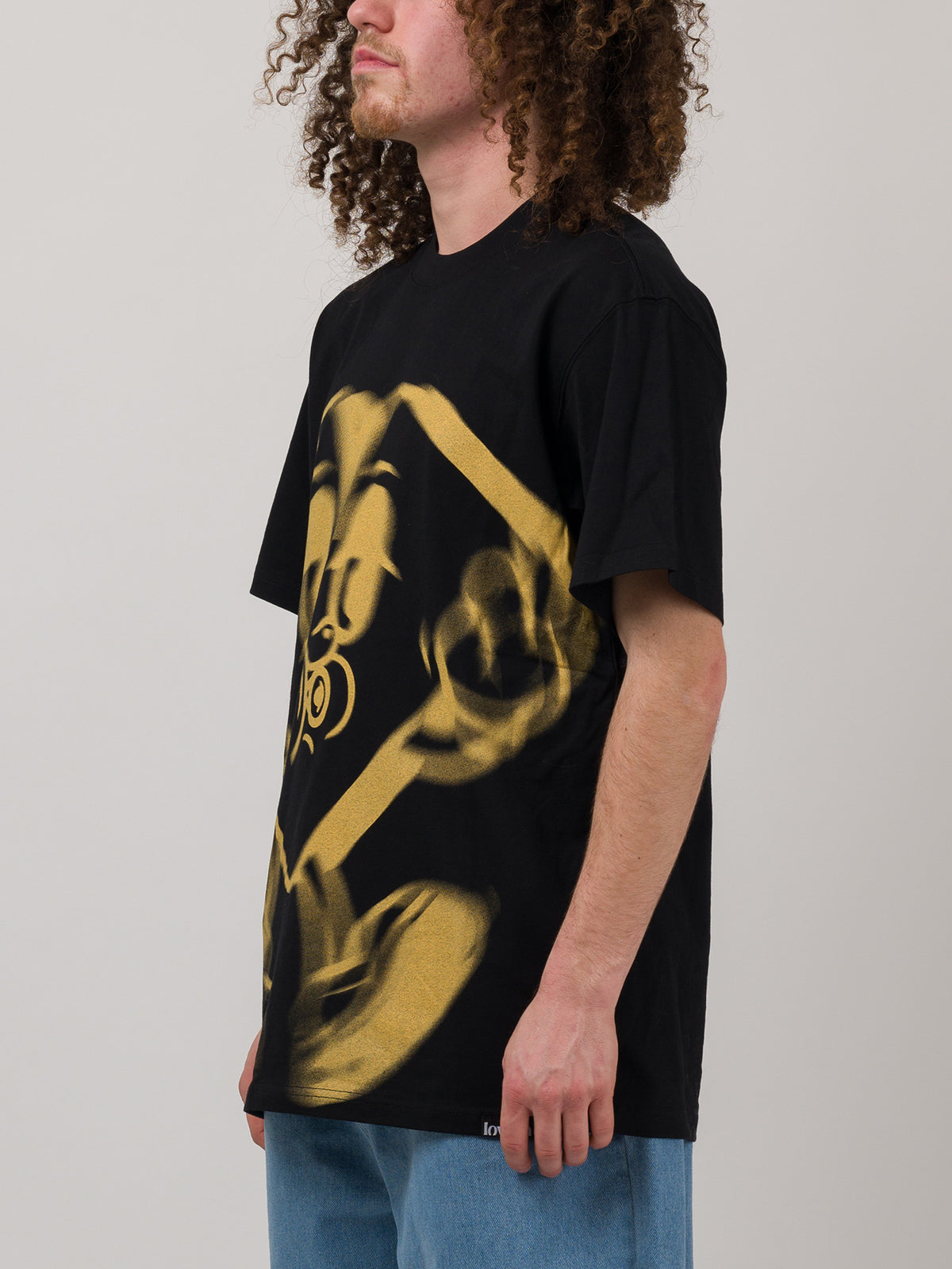 Loviah Blur T-Shirt Black Yellow