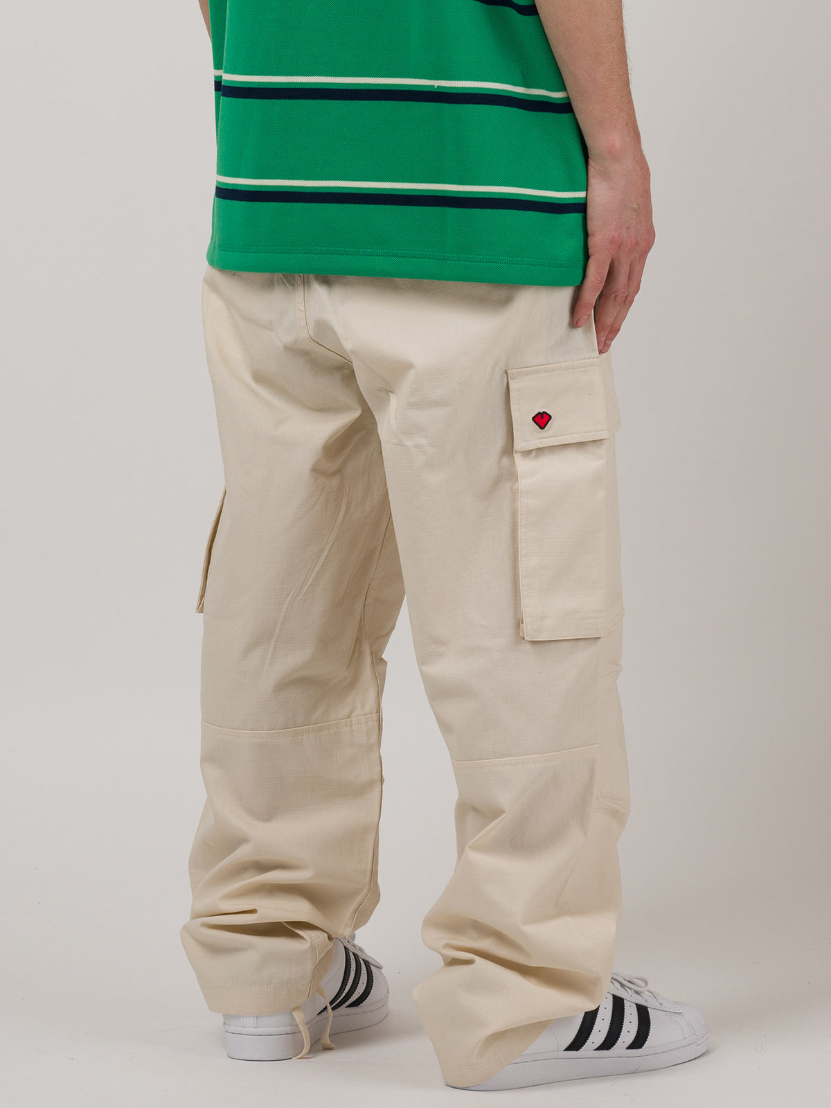 RIPSTOP CARGO PANTS White