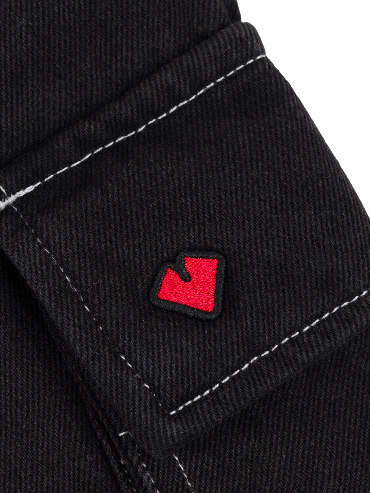 HEAVY DUTY CARGO DENIM PANTS | BLACK WASH DENIM