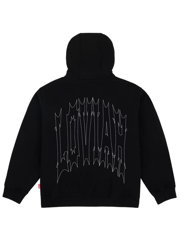 HELL-V ZIP HOODIE | BLACK