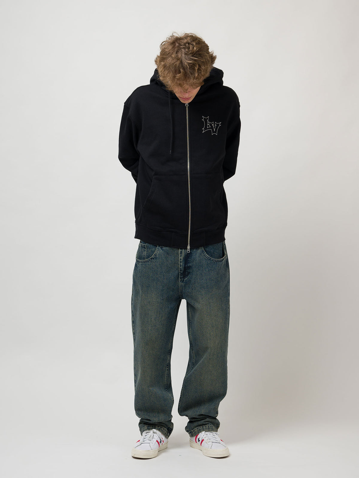 HELL-V ZIP HOODIE | BLACK