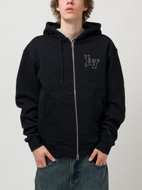 HELL-V ZIP HOODIE | BLACK