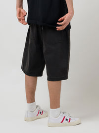 JHORTS DENIM SHORTS | BLACK WASH DENIM