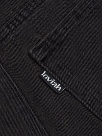 JHORTS DENIM SHORTS | BLACK WASH DENIM