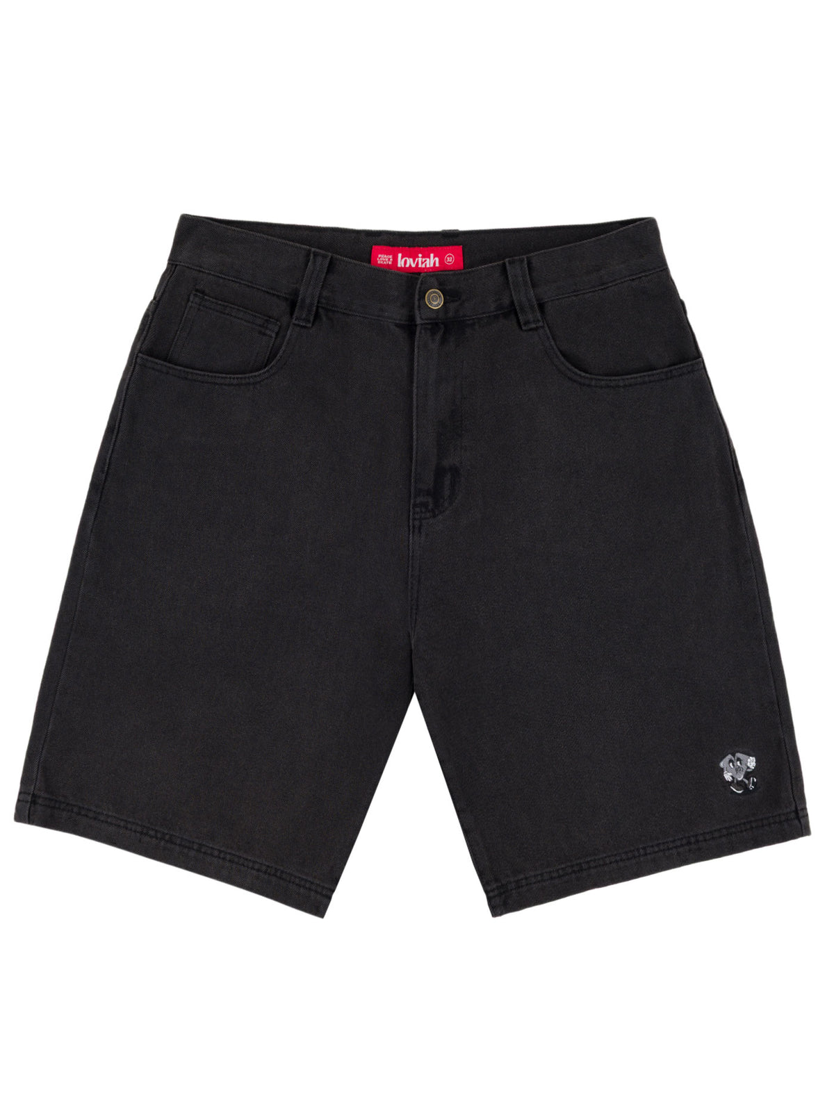 JHORTS DENIM SHORTS | BLACK WASH DENIM