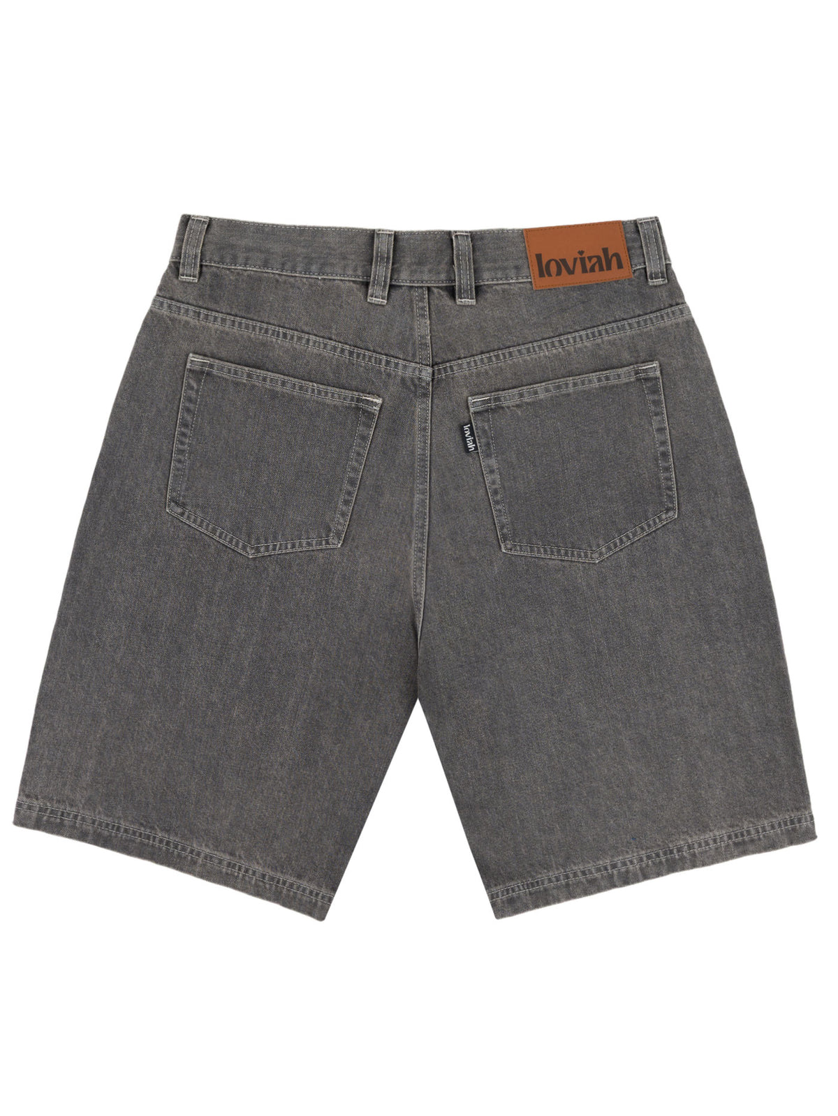 JHORTS DENIM SHORTS | GREY STONEWASH