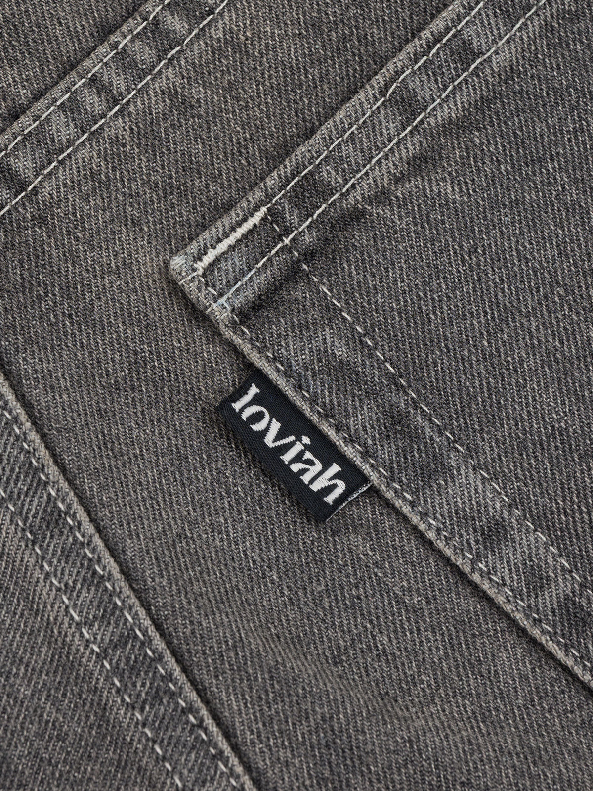 JHORTS DENIM SHORTS | GREY STONEWASH