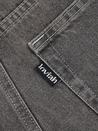 JHORTS DENIM SHORTS | GREY STONEWASH