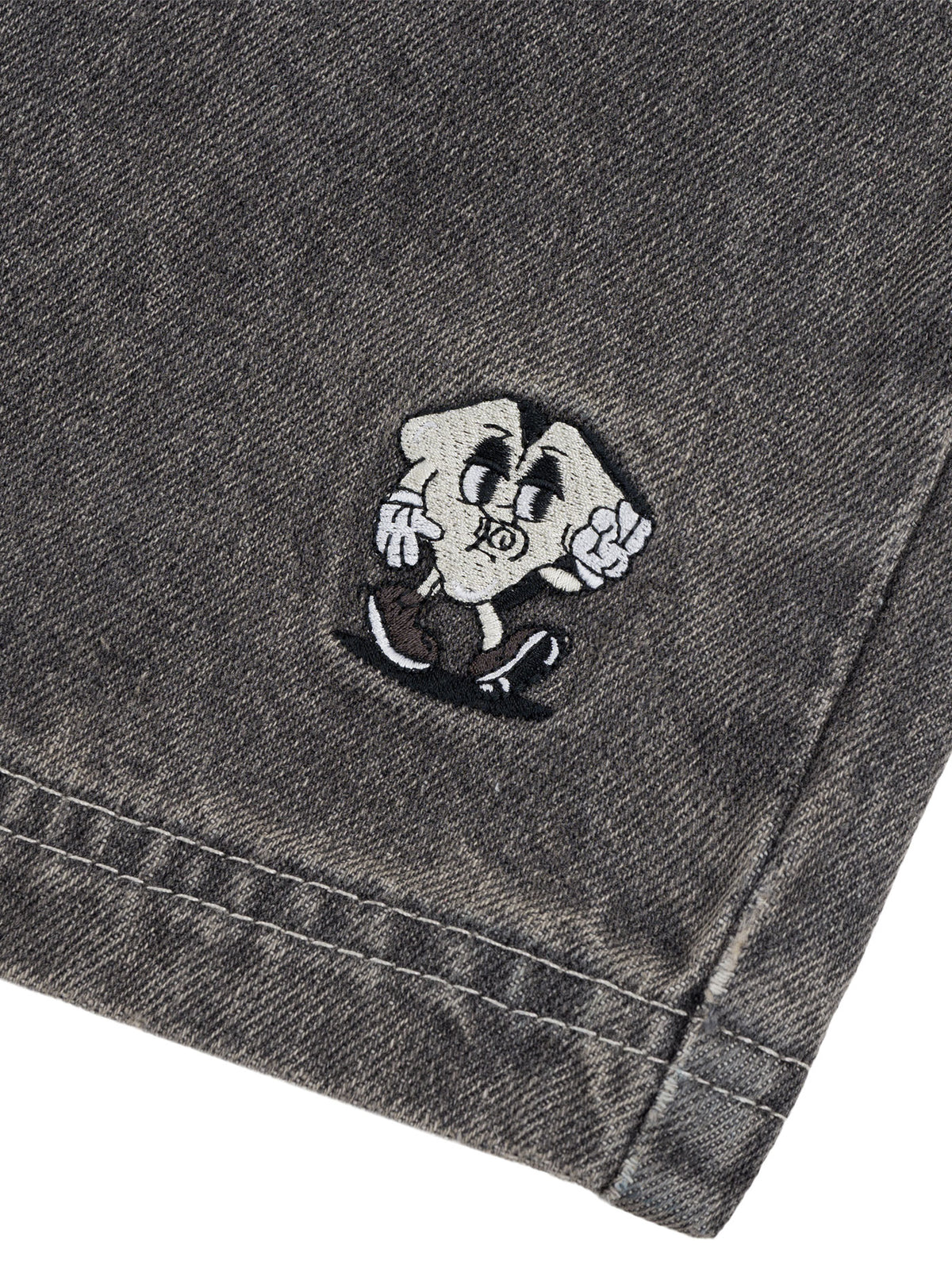 JHORTS DENIM SHORTS | GREY STONEWASH