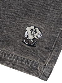JHORTS DENIM SHORTS | GREY STONEWASH