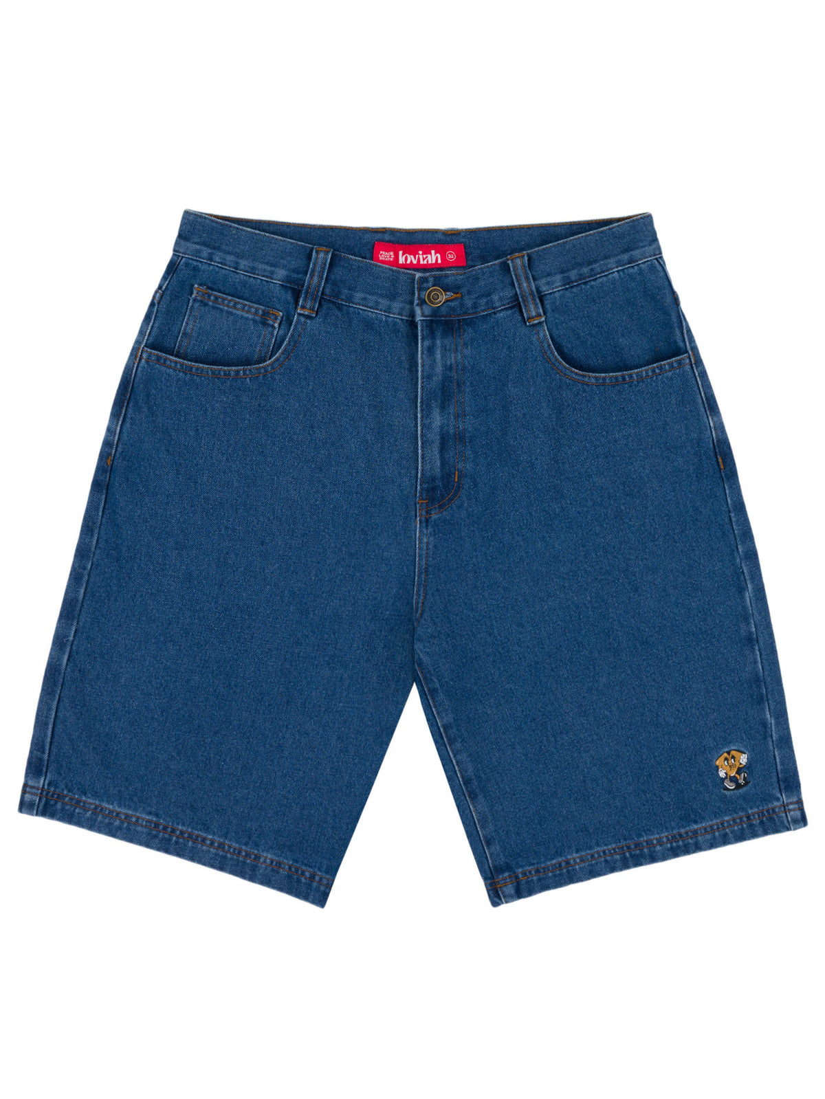 JHORTS DENIM SHORTS | INDIGO MEDIUM WASH