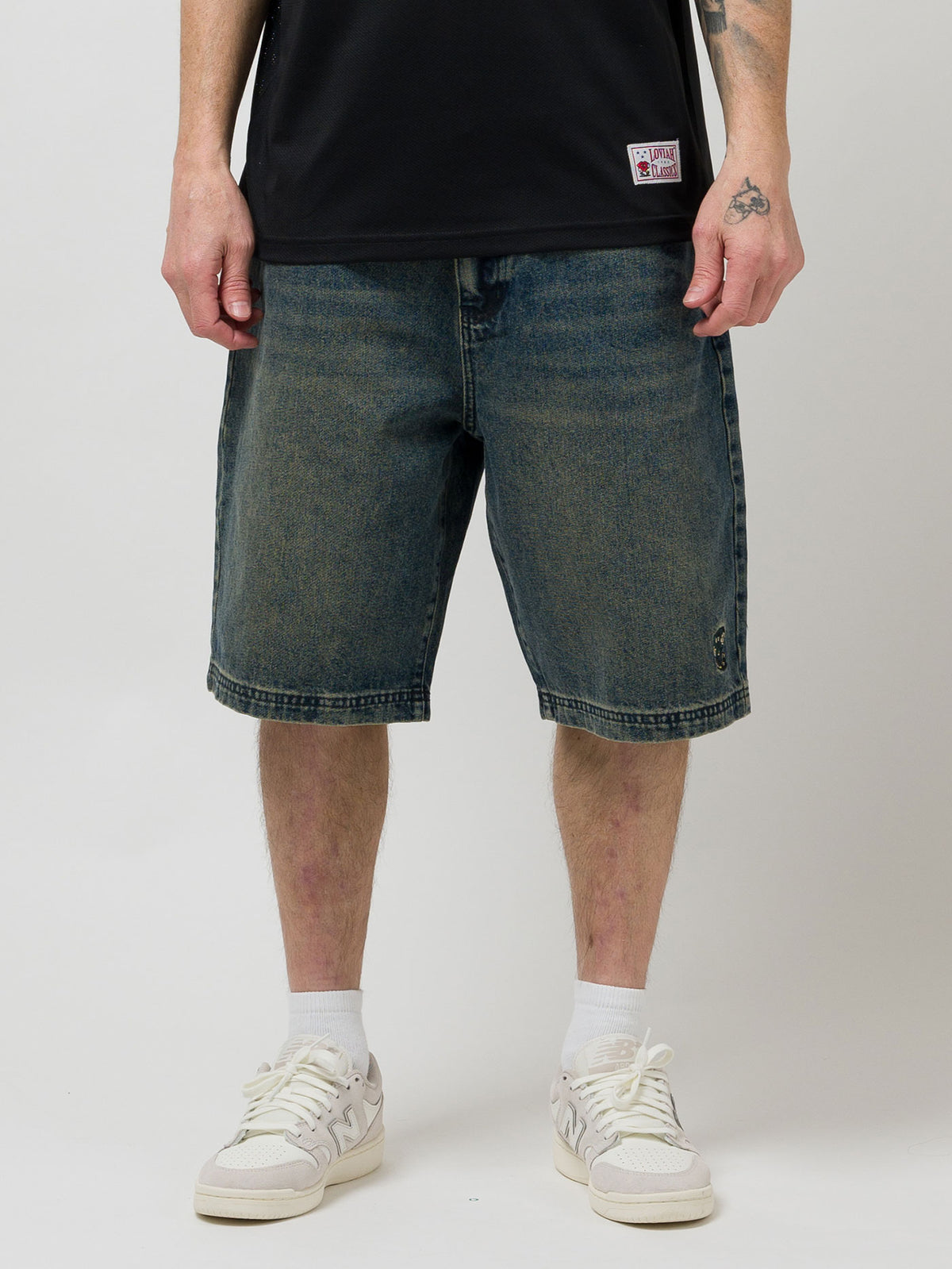JHORTS DENIM SHORTS | PINE ENZYME WASH