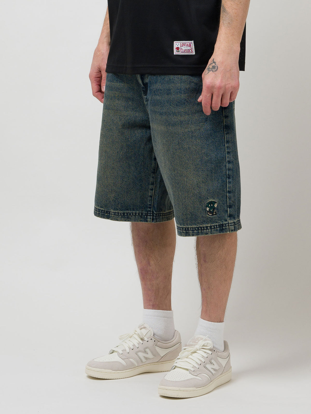 JHORTS DENIM SHORTS | PINE ENZYME WASH