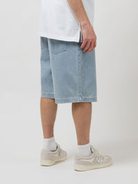 JHORTS DENIM SHORTS | WHITE BLUE WASH