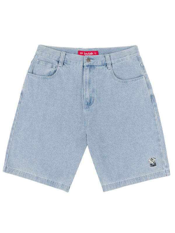 JHORTS DENIM SHORTS | WHITE BLUE WASH