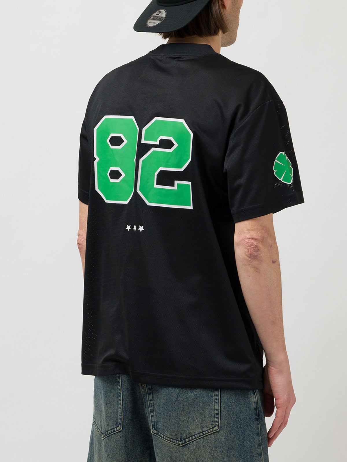 LUCKY CHARM MESH T-SHIRT | BLACK MESH