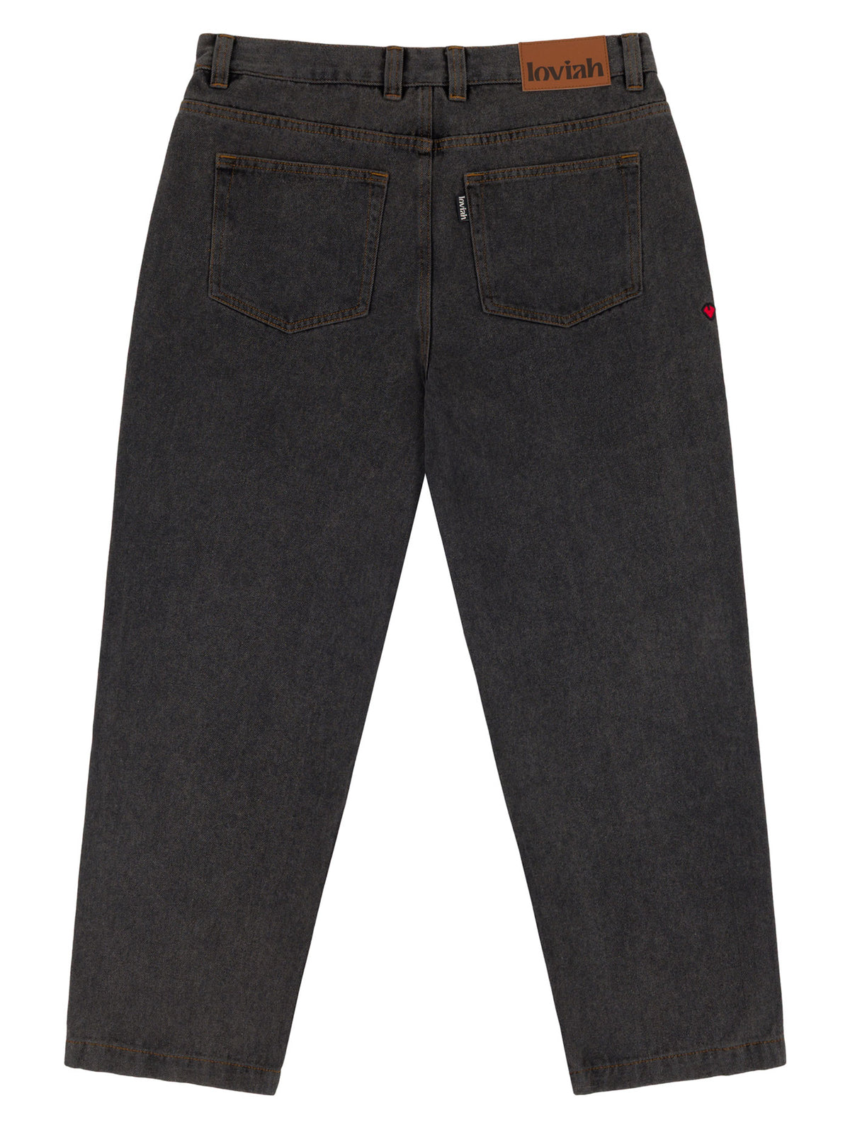 OG BAGGY ACID WASH 5 POCKET DENIM PANTS | BLACK ACID WASH