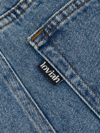 OG BAGGY ACID WASH 5 POCKET DENIM PANTS | INDIGO MEDIUM ACID WASH