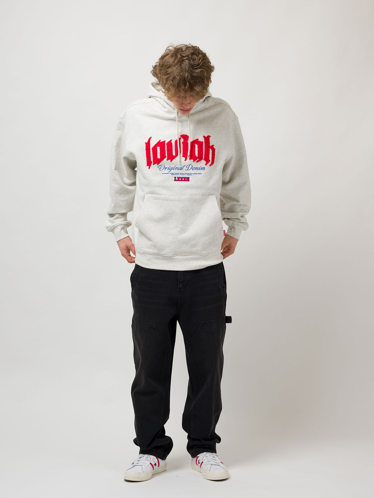 ORIGINAL DENIM HOODIE | HEATHER GREY