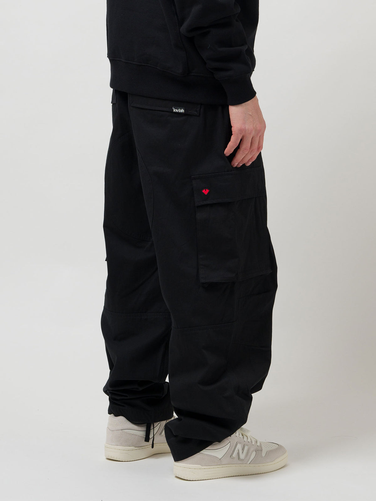 PARATROOPER V2 COTTON CARGO PANTS | BLACK