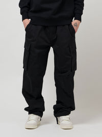 PARATROOPER V2 COTTON CARGO PANTS | BLACK