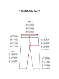 1990 BAGGY DENIM PANTS | WHITE BLUE WASH