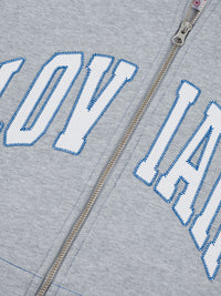 TEAM ZIP HOODIE | HEATHER GREY