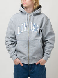 TEAM ZIP HOODIE | HEATHER GREY
