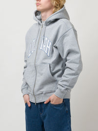 TEAM ZIP HOODIE | HEATHER GREY