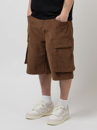 TROOPER CORDUROY SHORTS | BROWN