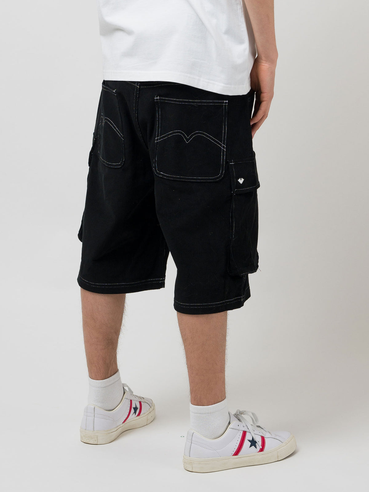 TROOPER CORDUROY SHORTS | JET BLACK