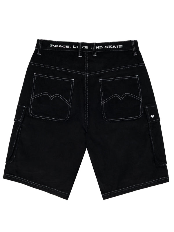 TROOPER CORDUROY SHORTS | JET BLACK