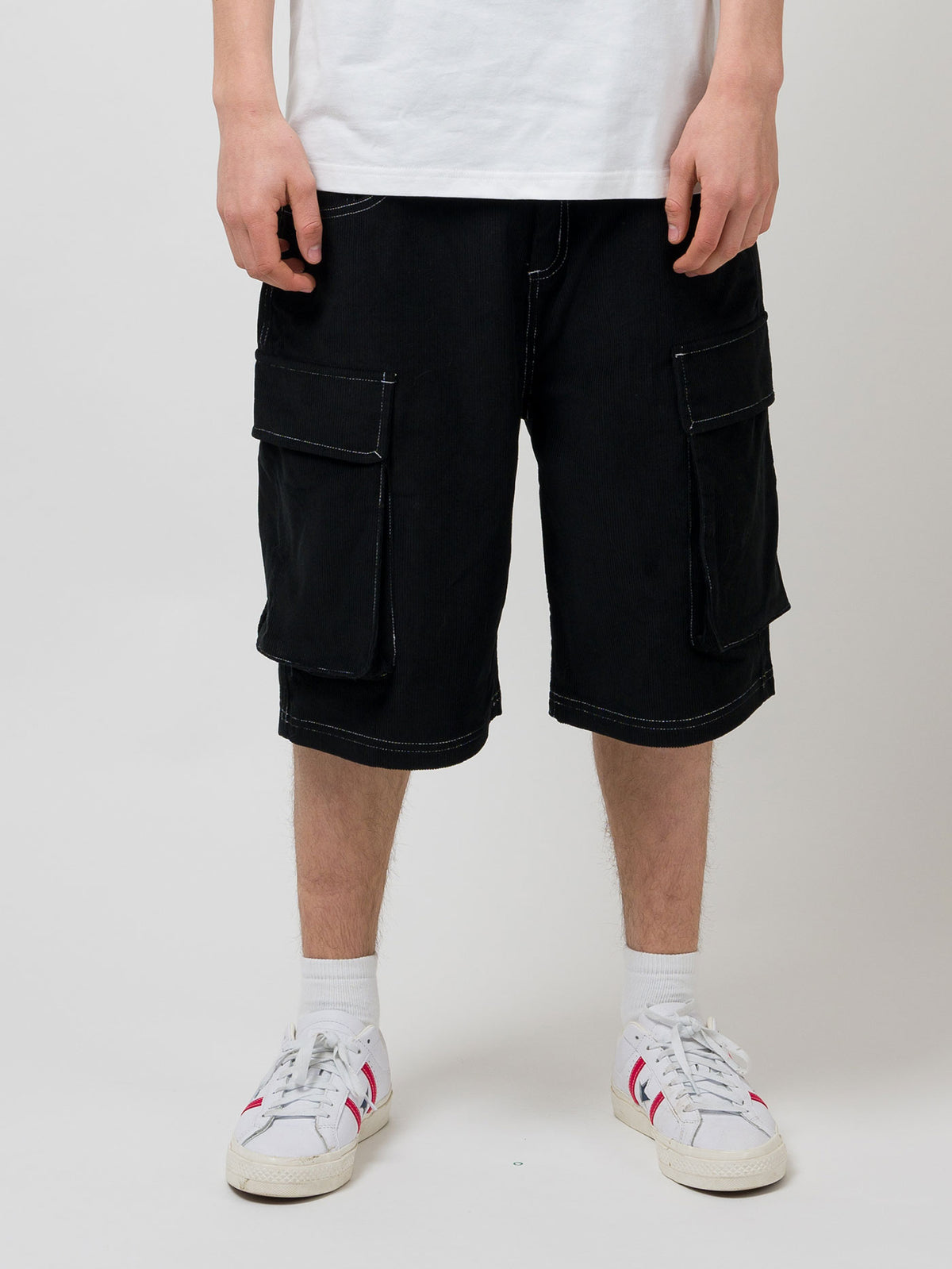 TROOPER CORDUROY SHORTS | JET BLACK