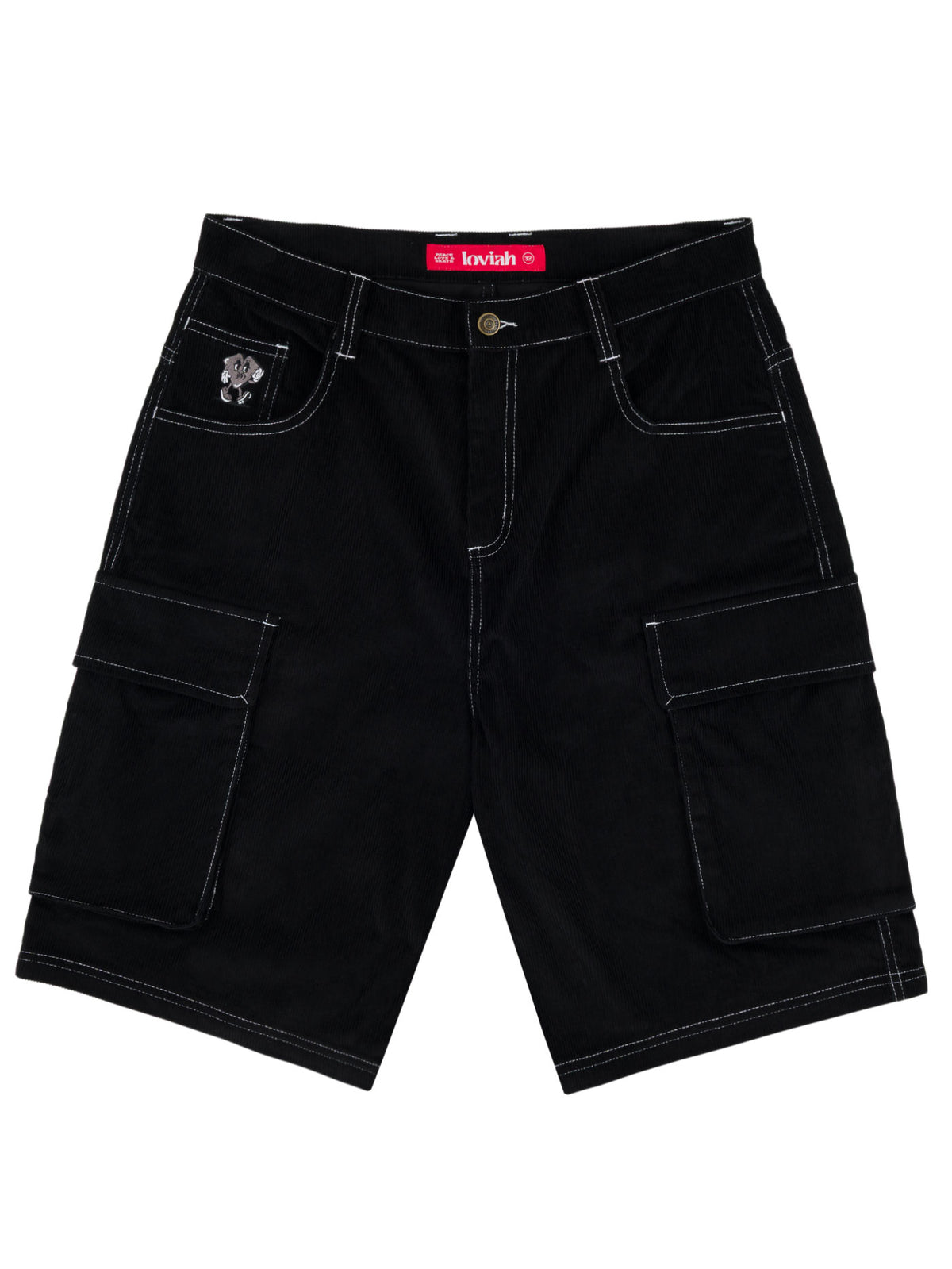 TROOPER CORDUROY SHORTS | JET BLACK