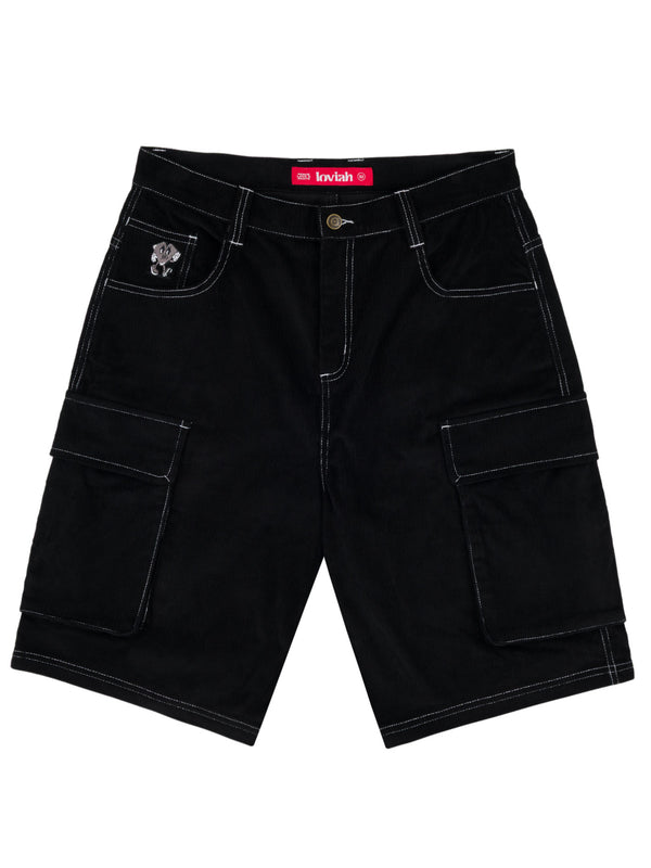 TROOPER CORDUROY SHORTS | JET BLACK