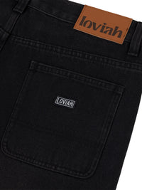 WORK DENIM SAND BLASTED | DIRTY WASH BLACK FADE