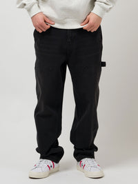 WORK DENIM SAND BLASTED | DIRTY WASH BLACK FADE
