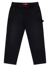 WORK DENIM SAND BLASTED | DIRTY WASH BLACK FADE