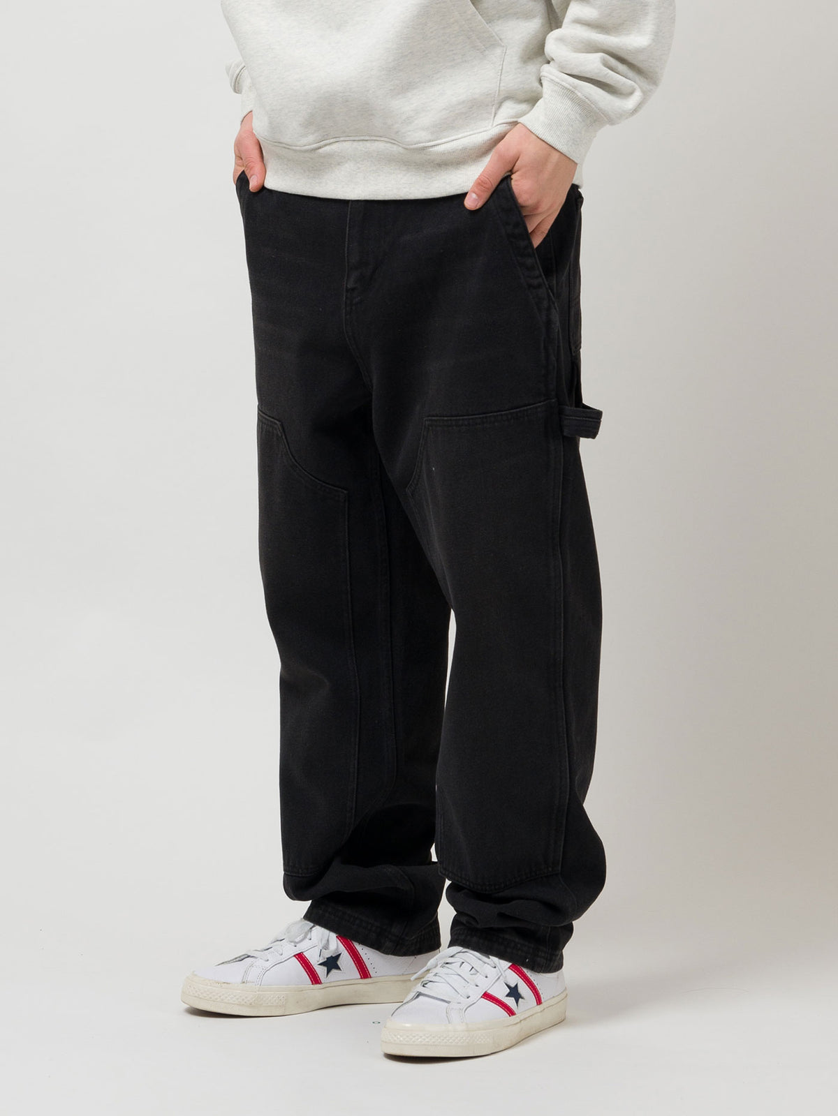 WORK DENIM SAND BLASTED | DIRTY WASH BLACK FADE