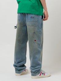 WORK DENIM SAND BLASTED | DIRTY BLEACH FADE
