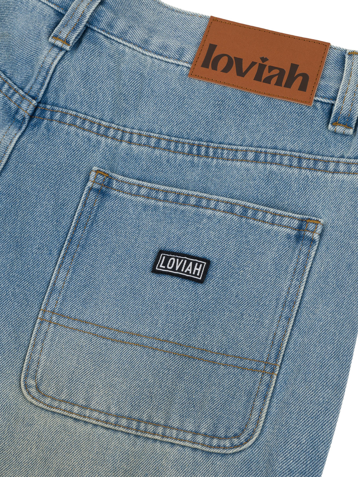 WORK DENIM SAND BLASTED | DIRTY BLEACH FADE