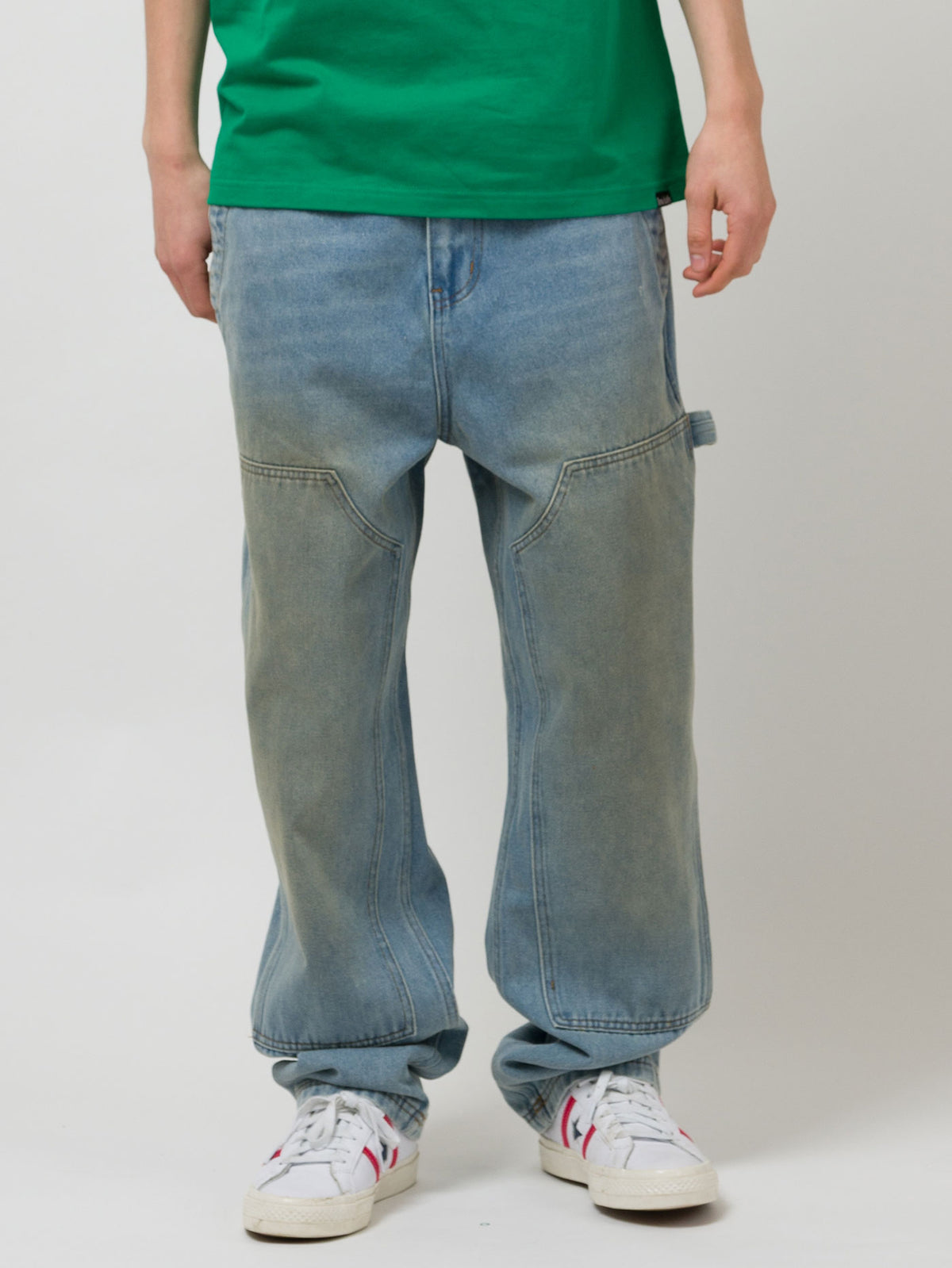 WORK DENIM SAND BLASTED | DIRTY BLEACH FADE